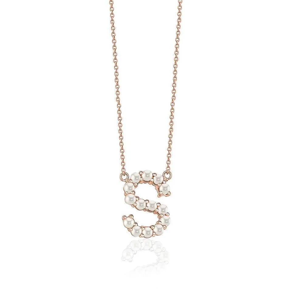 Pearl Initial Necklace