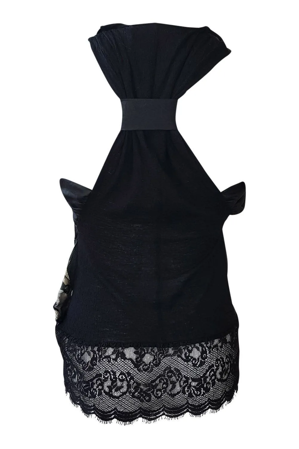 PREEN By THORNTON BREGAZZI Black Lace and Silk Camisole Top (M)