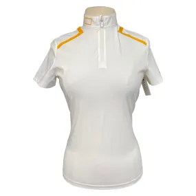 RG Jersey Zip Competition Polo in White - Women's XS