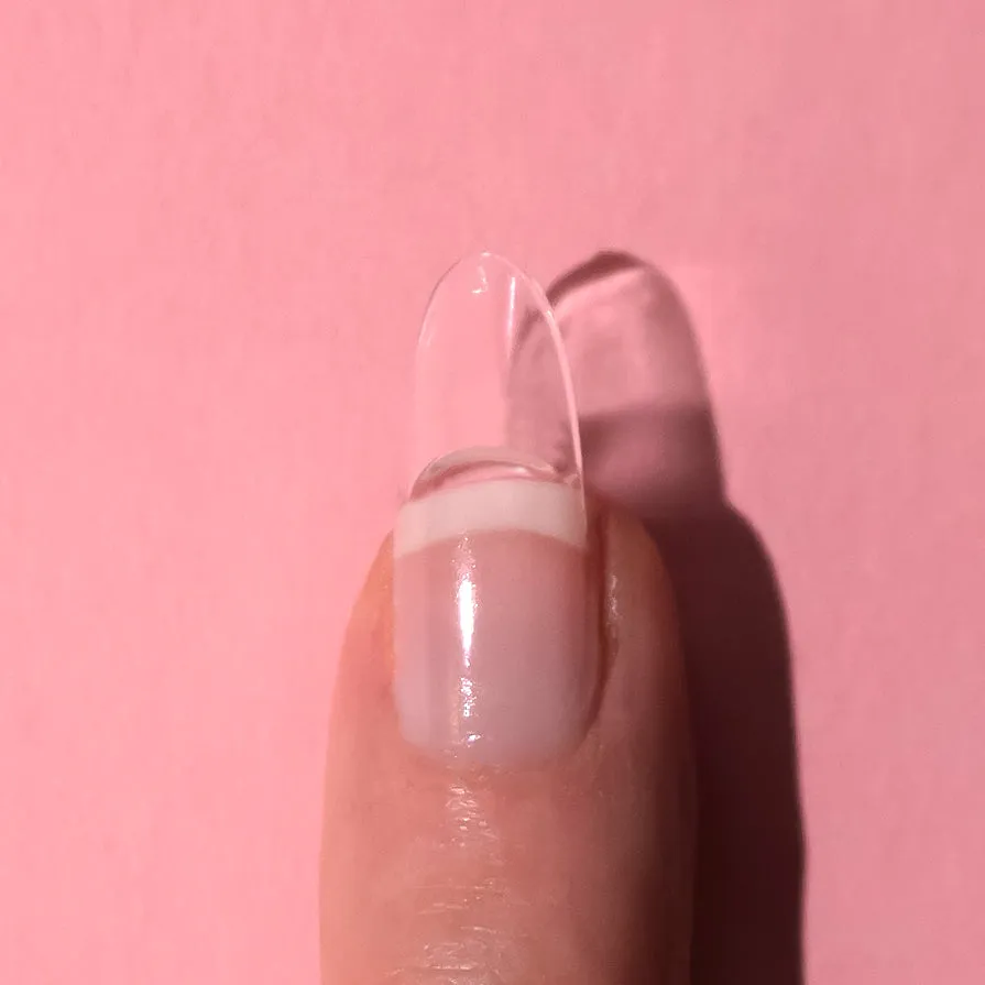 soft gel press on tipper - oval short