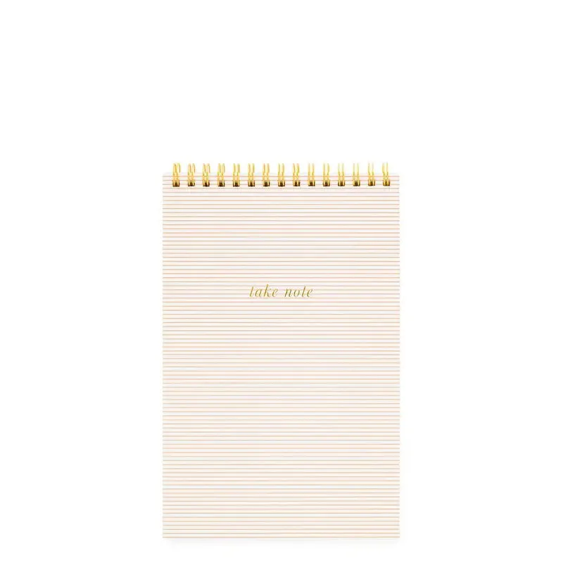 SUGAR PAPER | Rose Striped Top Spiral Notebook