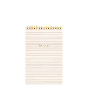 SUGAR PAPER | Rose Striped Top Spiral Notebook