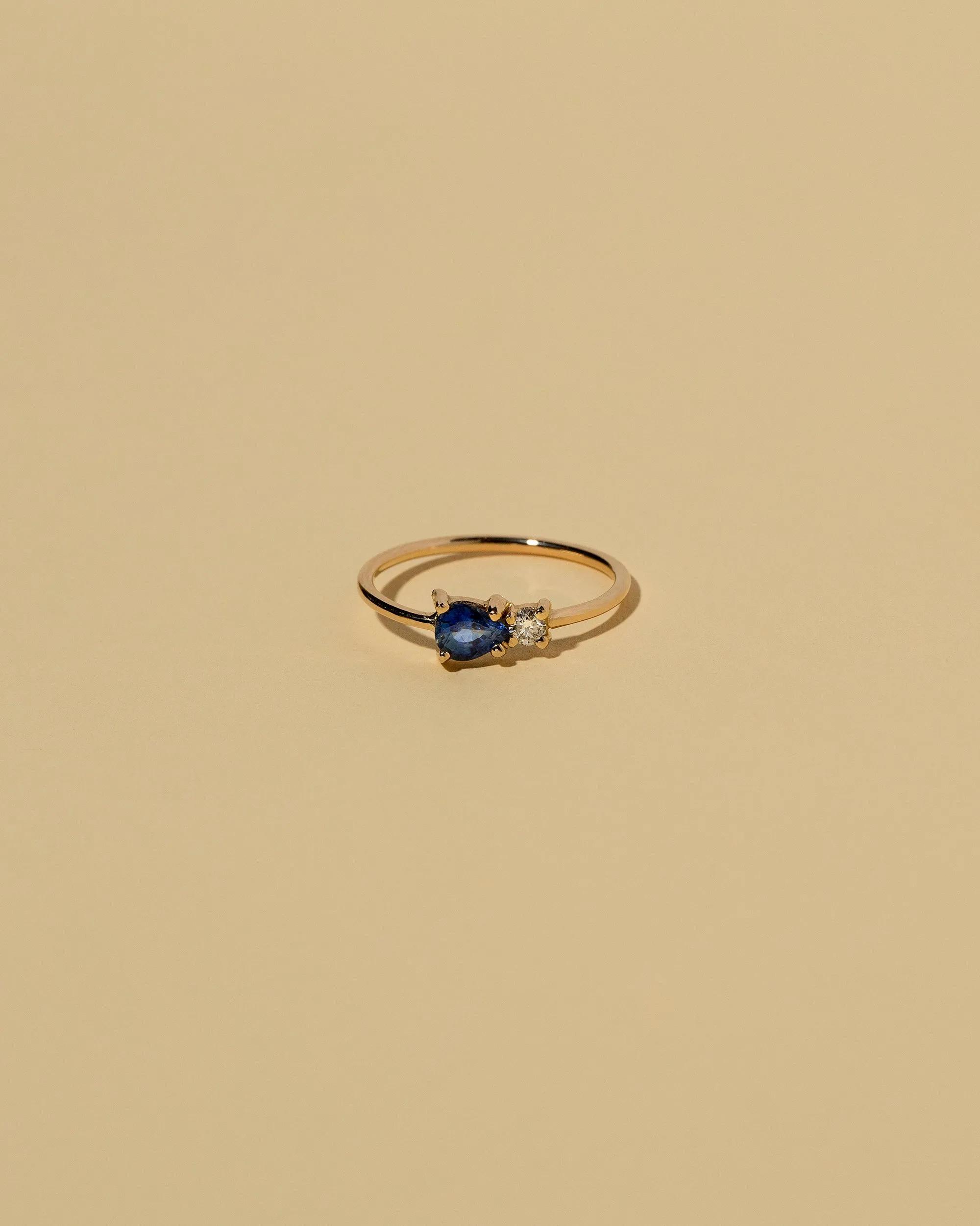 Teardrop Ring - Blue Sapphire