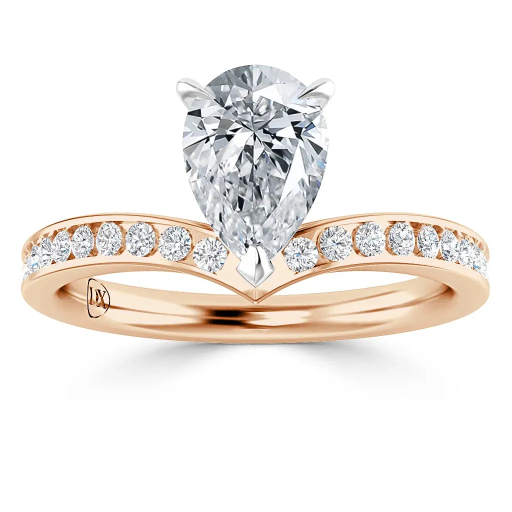 Tiara  - 18ct Rose Gold - Pear