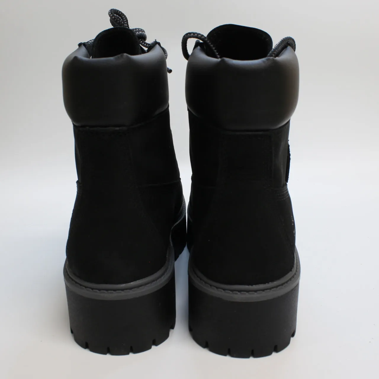 Womens Timberland Stone Street 6 Inch Black Nubuck Uk Size 6