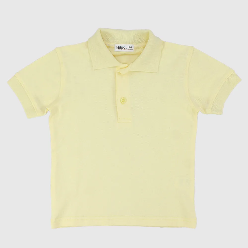 Yellow Short-Sleeved Polo Shirt